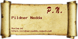 Pildner Nedda névjegykártya